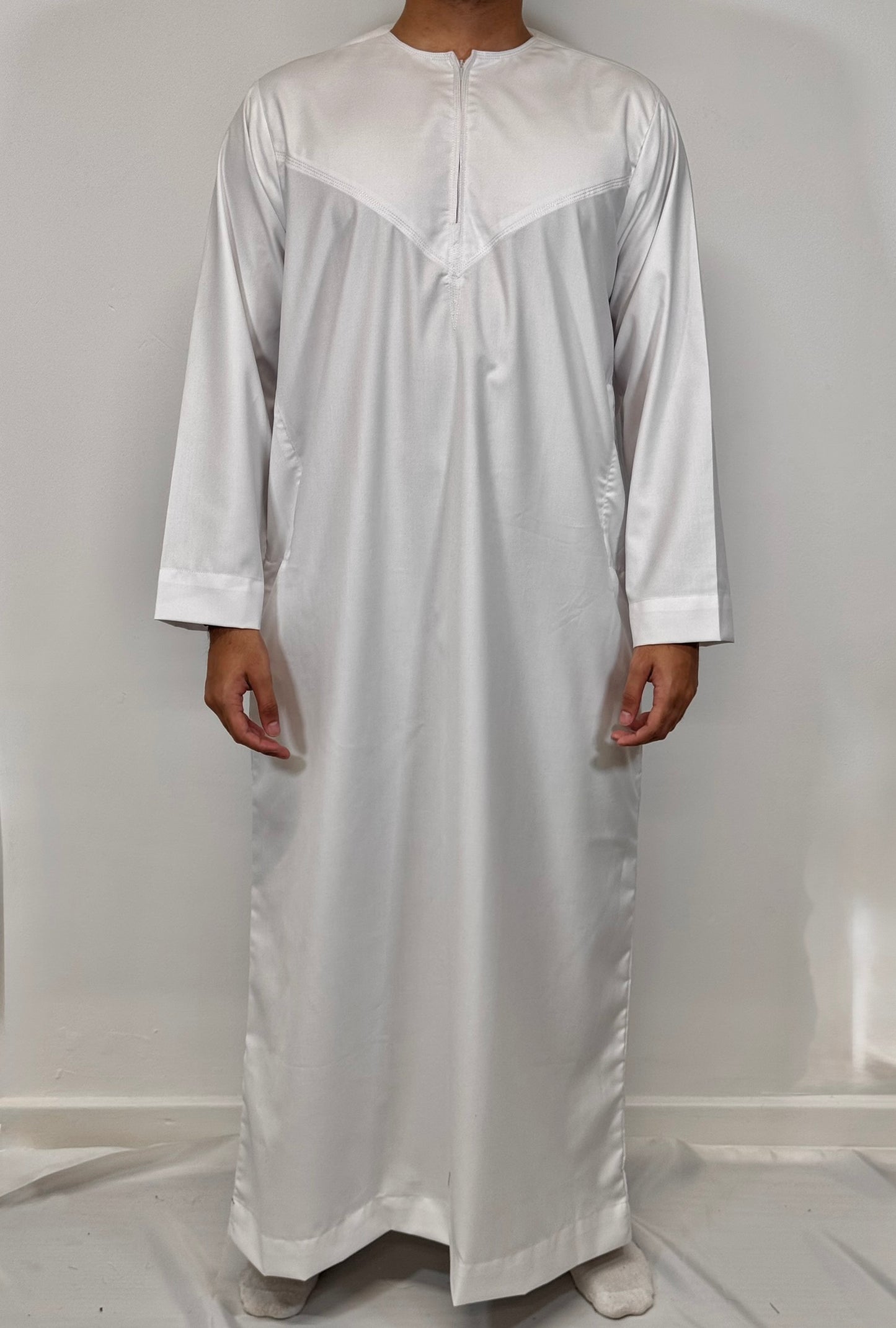 Men's Hadi Thobe Winter Material - Off White