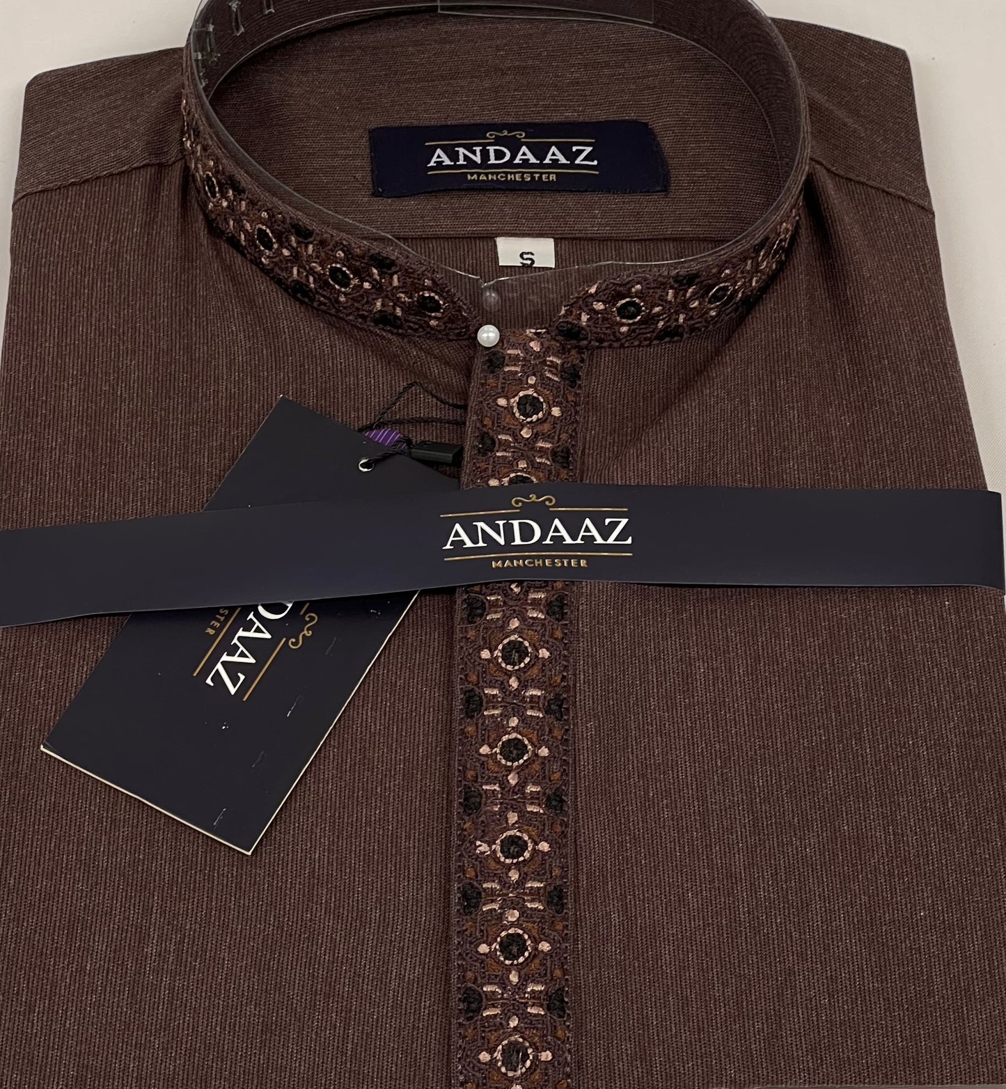 Men's Shalwar Kameez Raisin Embroidery