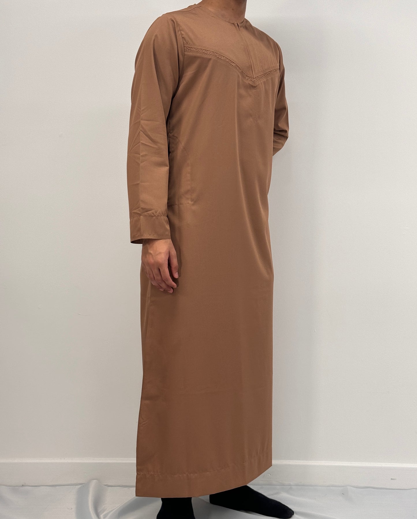 Boys Emirati/Omani Thobe - Light Brown