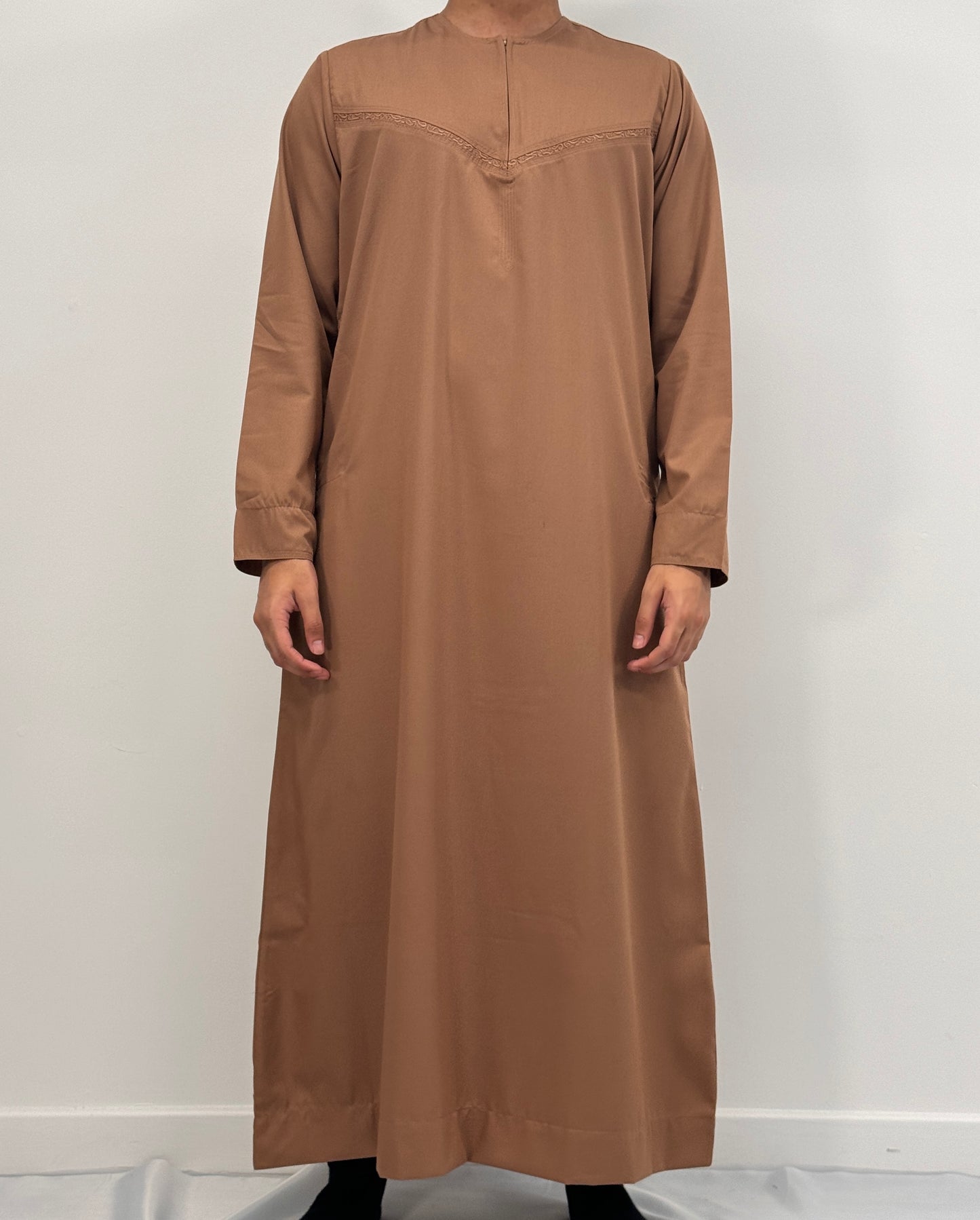 Boys Emirati/Omani Thobe - Light Brown