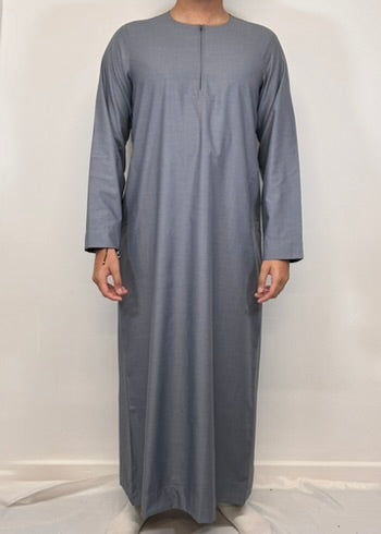 Men's Emirati/Omani Thobe - Slate