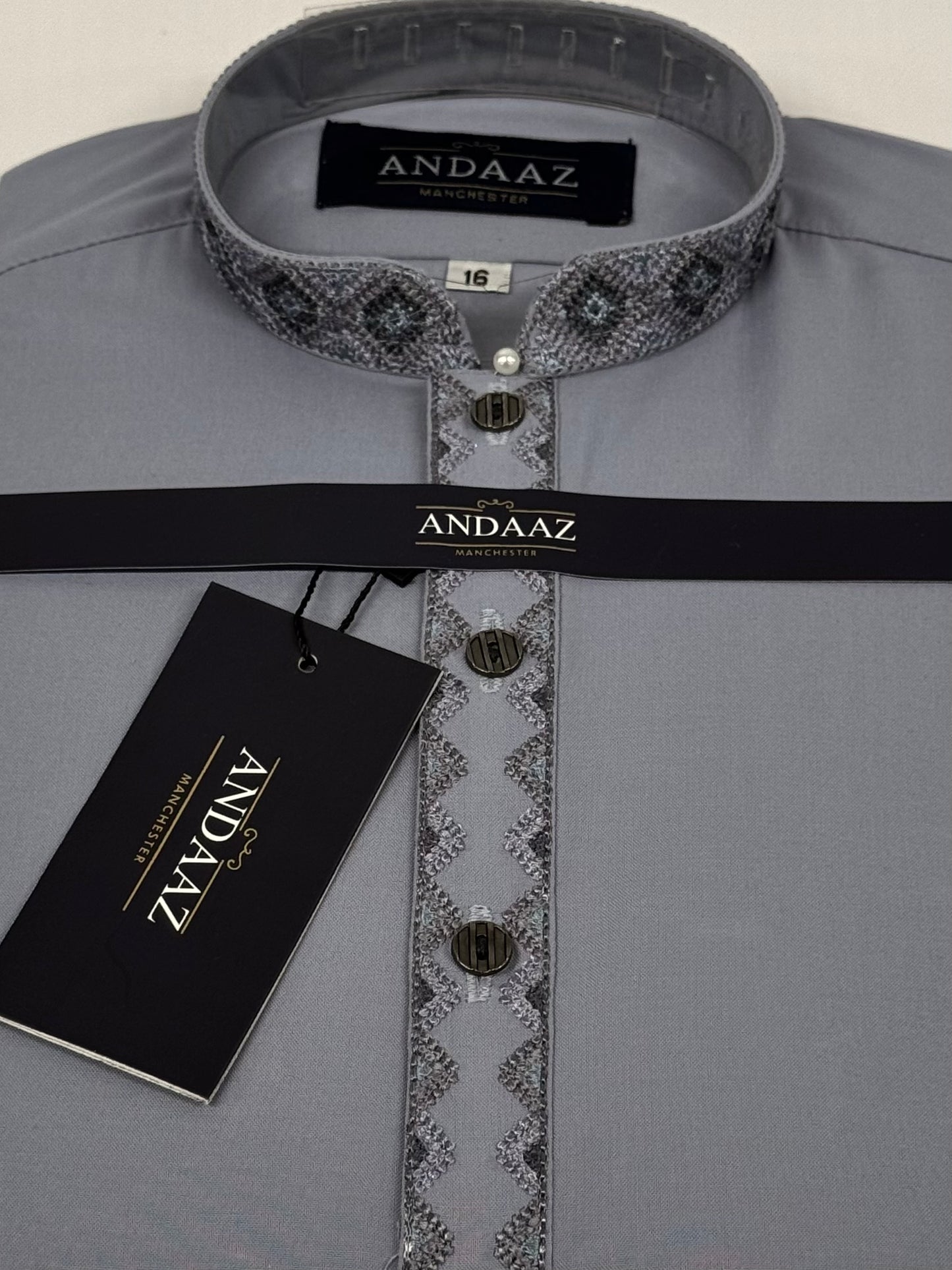 Boys Shalwar Kameez Geo Lilac Placket