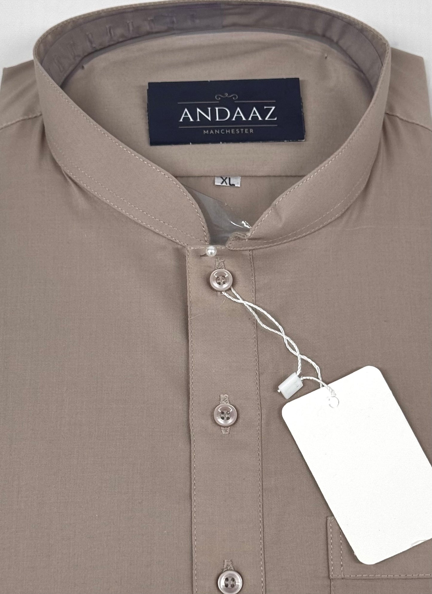 Men's Shalwar Kameez Plain Hazelnut