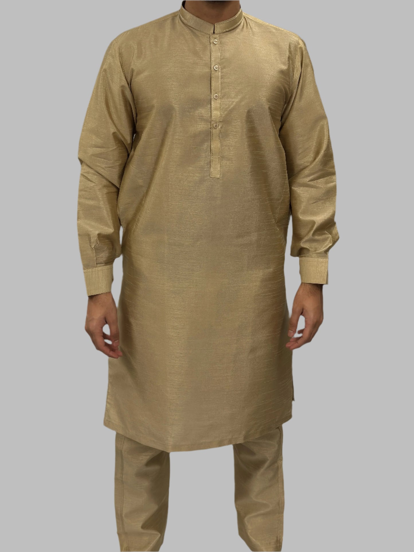 Light_Gold_Plain_Silky_Front_View