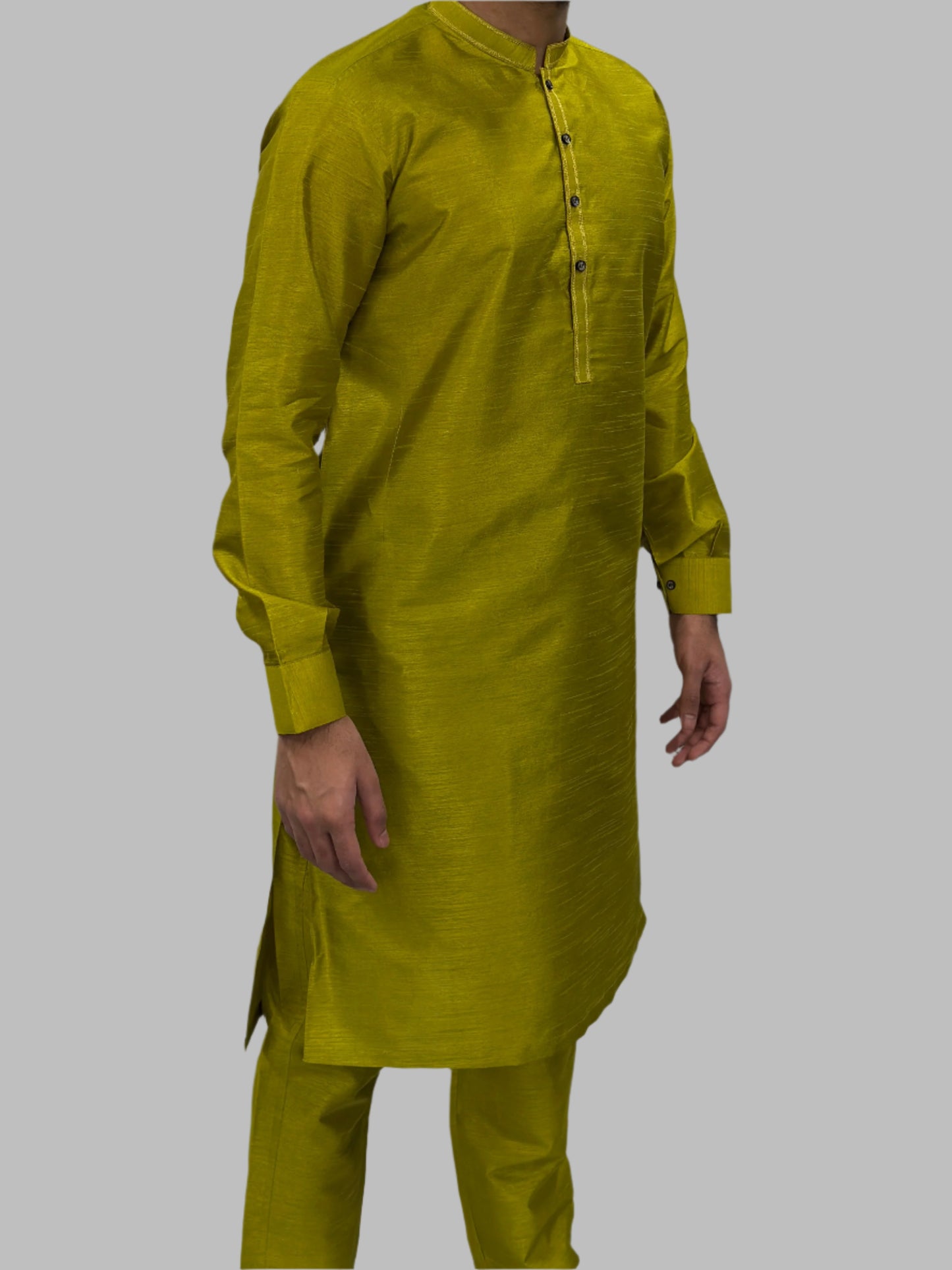 Light_Mehndi_Green_Plain_Silky_Side_View