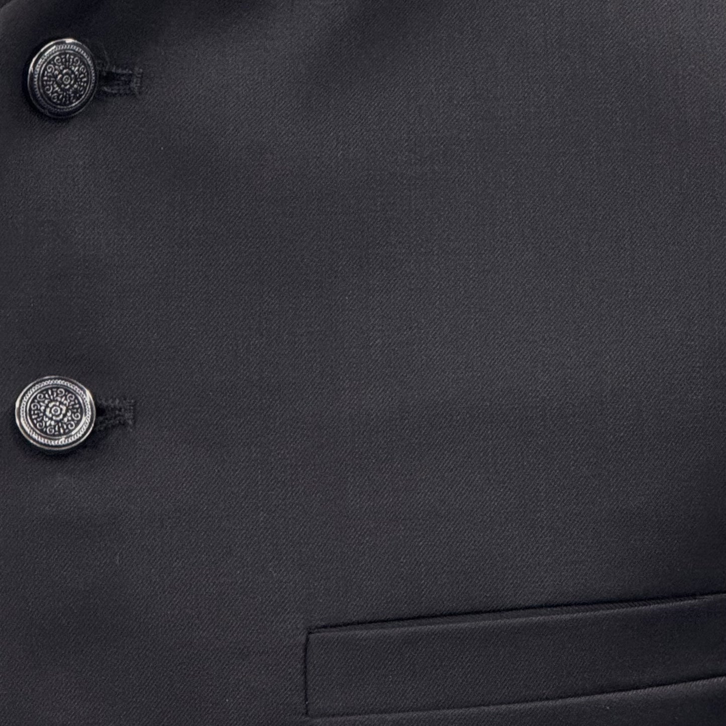 Men's Plain Grey Waistcoat Close Up