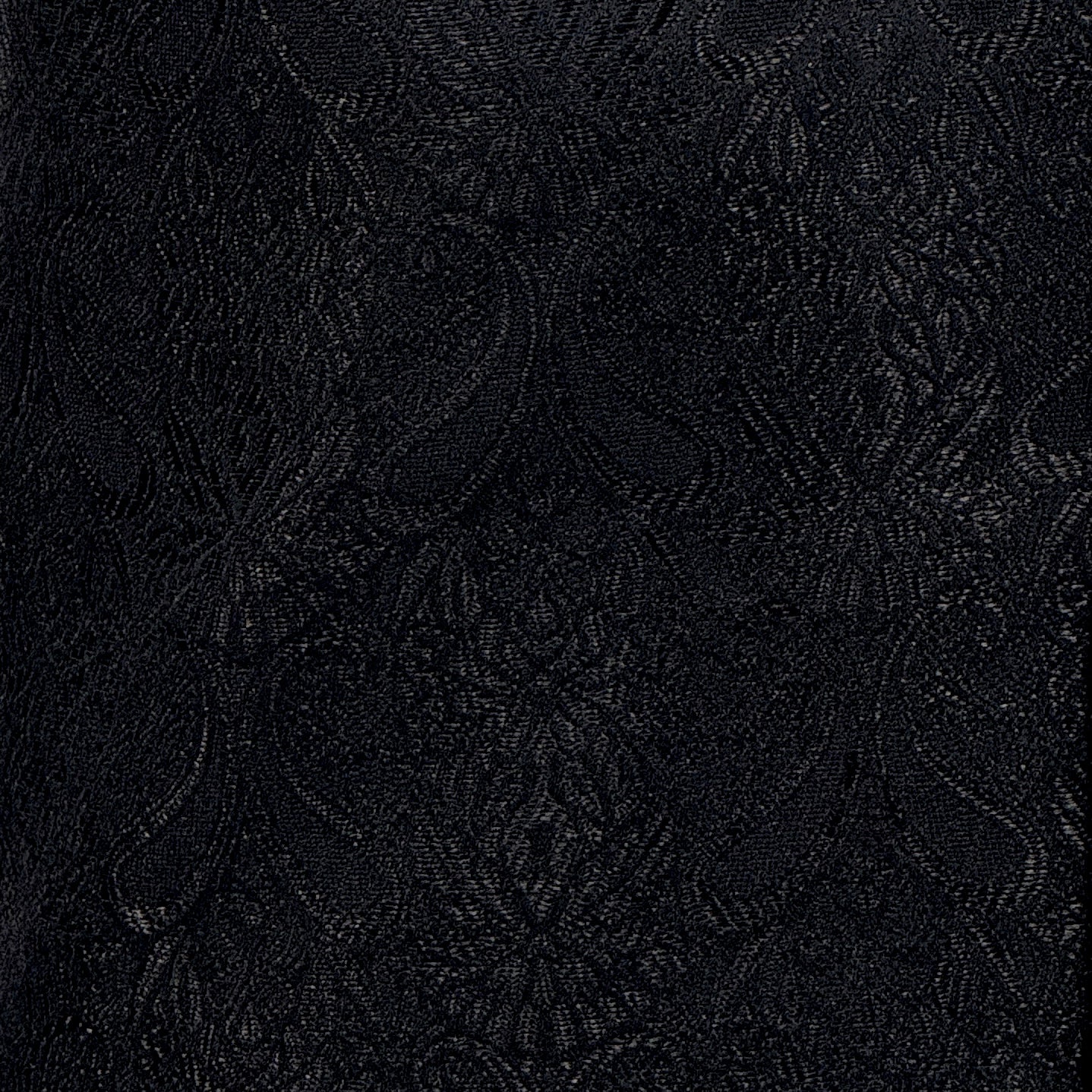 Men's Black Paisley Design Jamawar Waistcoat