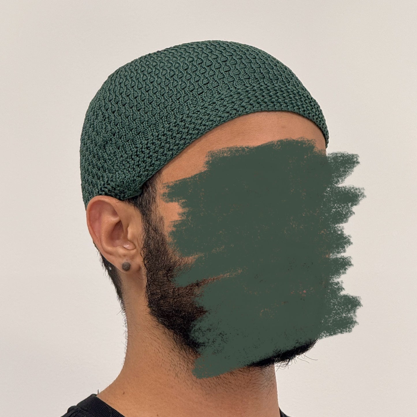 Green Basic Stretch Mosque Hat