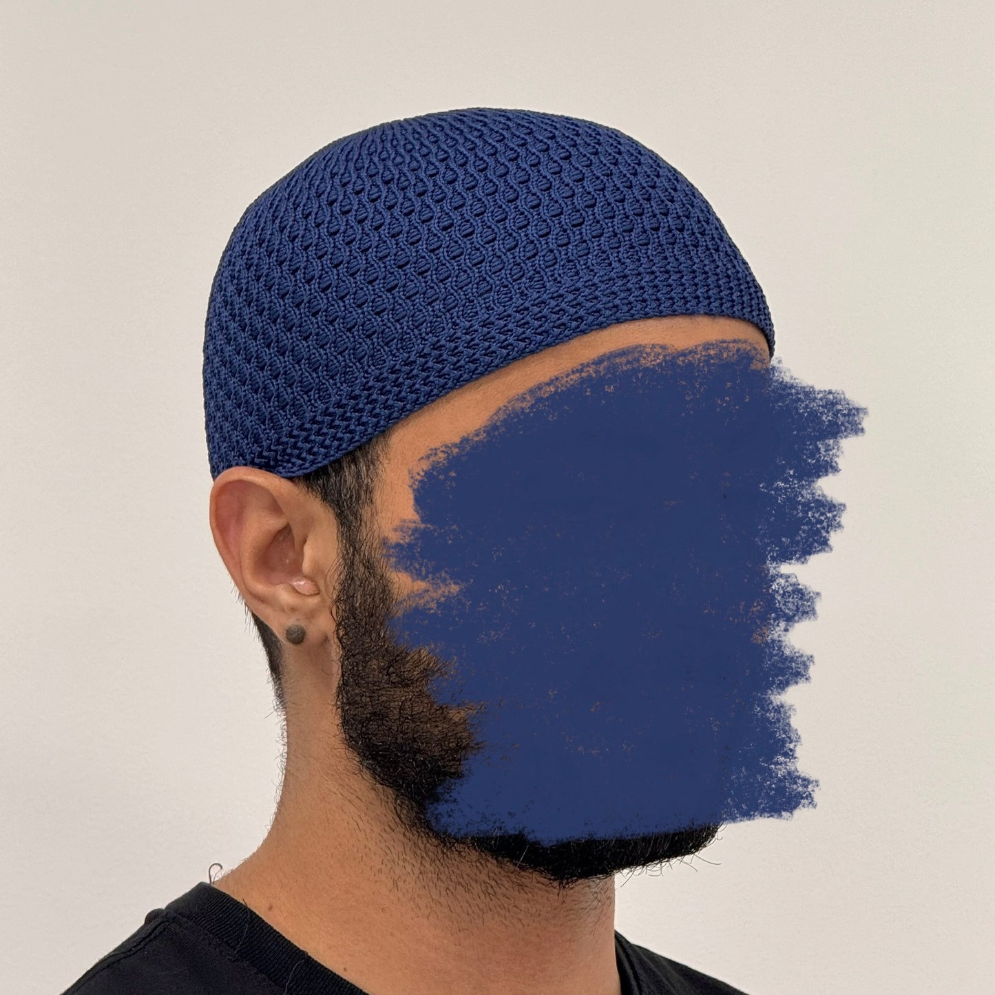 Blue Basic Stretch Mosque Hat