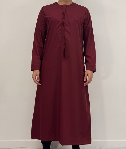Men's Maroon Emirati Thobe