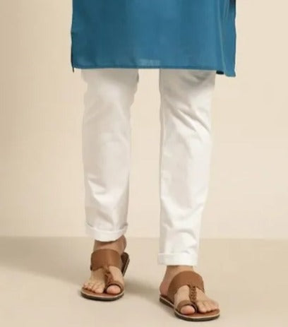 Men's Basic White Pyjama Trousers