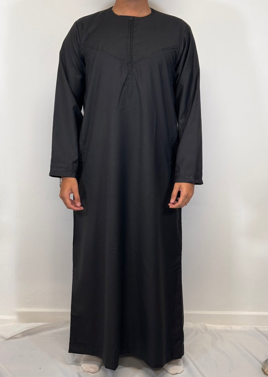 Men's Zayd Thobe Winter Material - Black