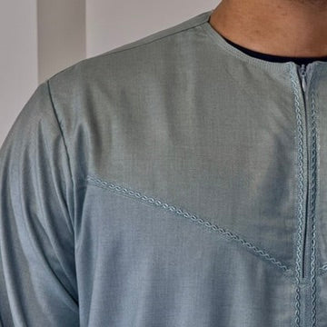 Men's Zayd Thobe Winter Material - Dusty Blue