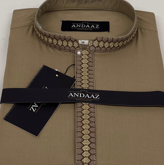 Men's Shalwar Kameez Stone Embroidery