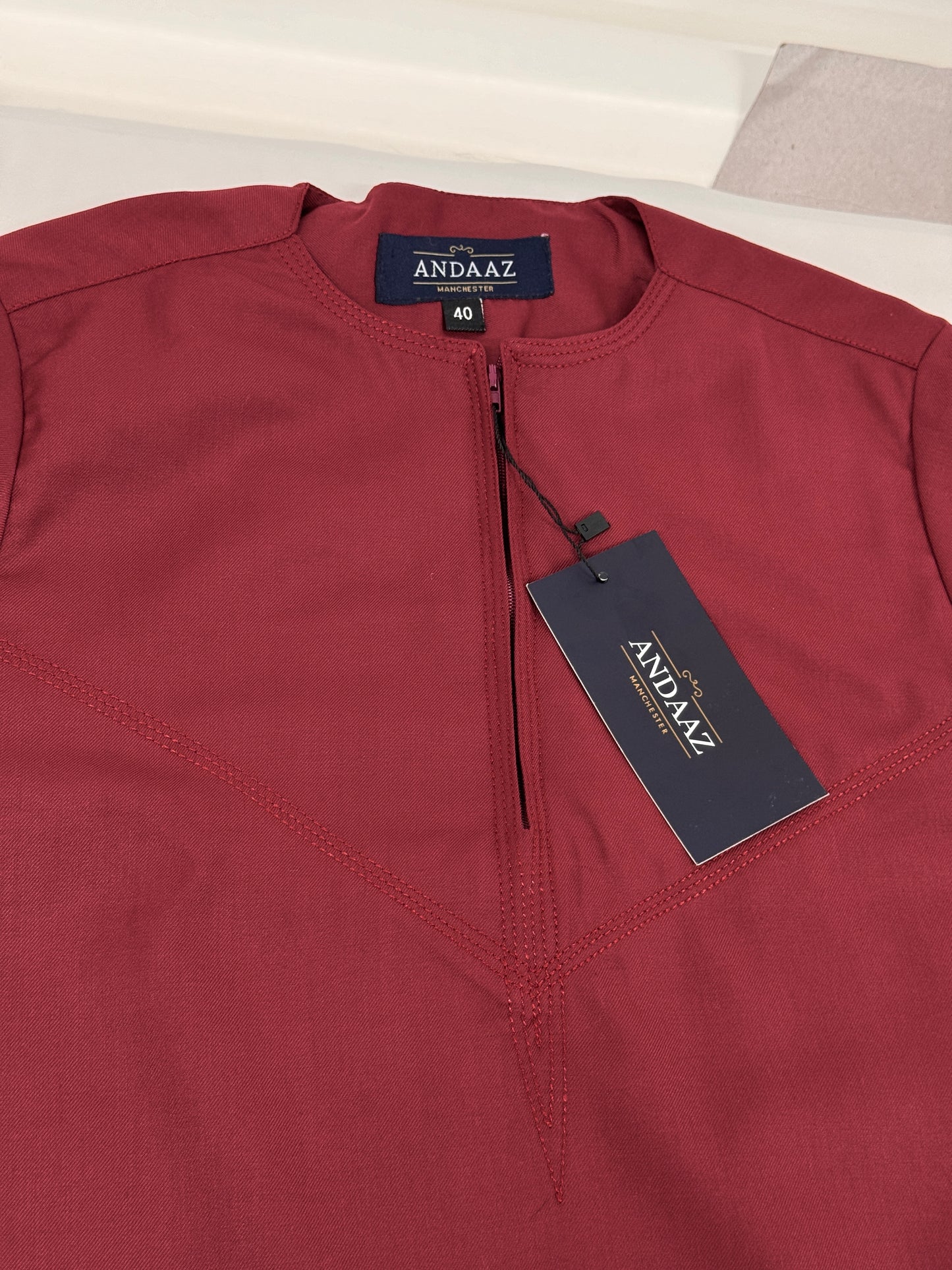 Boys Hadi Thobe Winter Material - Maroon