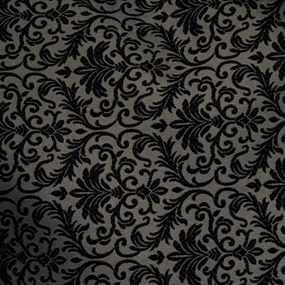 Men's Banarsi Dark Grey Black Waistcoat