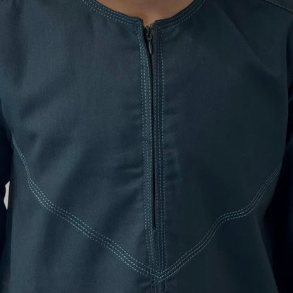 Boys Hadi Thobe Winter Material - Teal