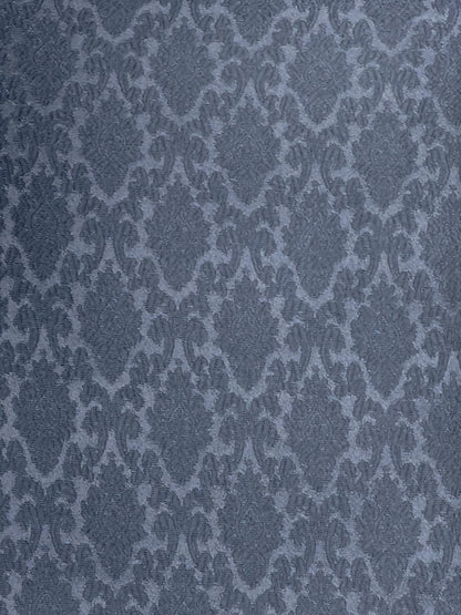 Antique Blue Diamond Design Jamawar Waistcoat Close Up