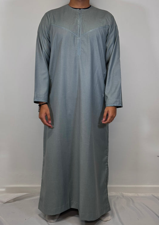 Men's Zayd Thobe Winter Material - Dusty Blue