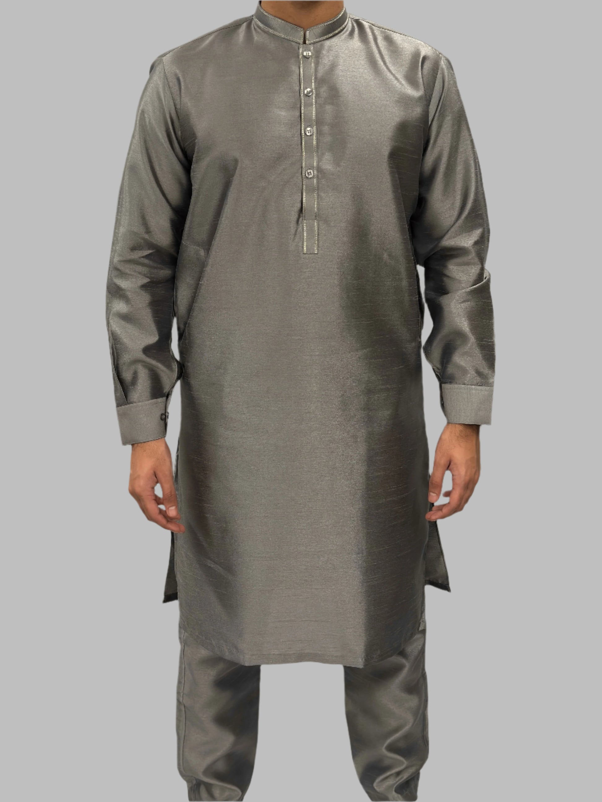 Grey_Plain_Silky_Front_View
