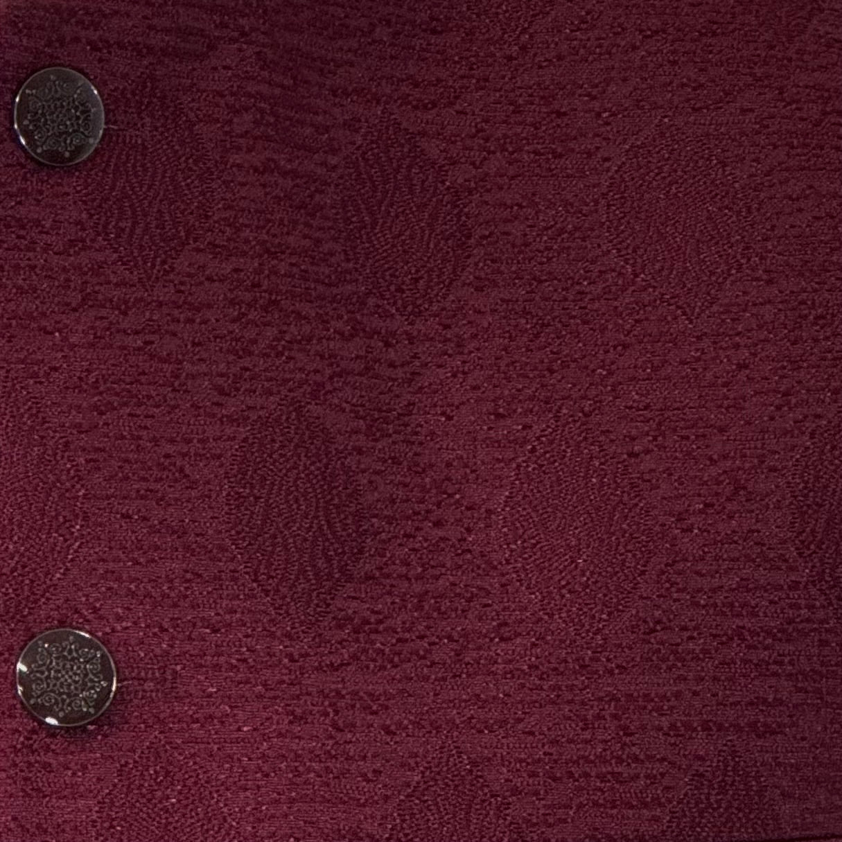 Men's Maroon Cone Design Jamawar Waistcoat