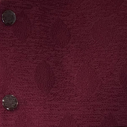 Men's Maroon Cone Design Jamawar Waistcoat