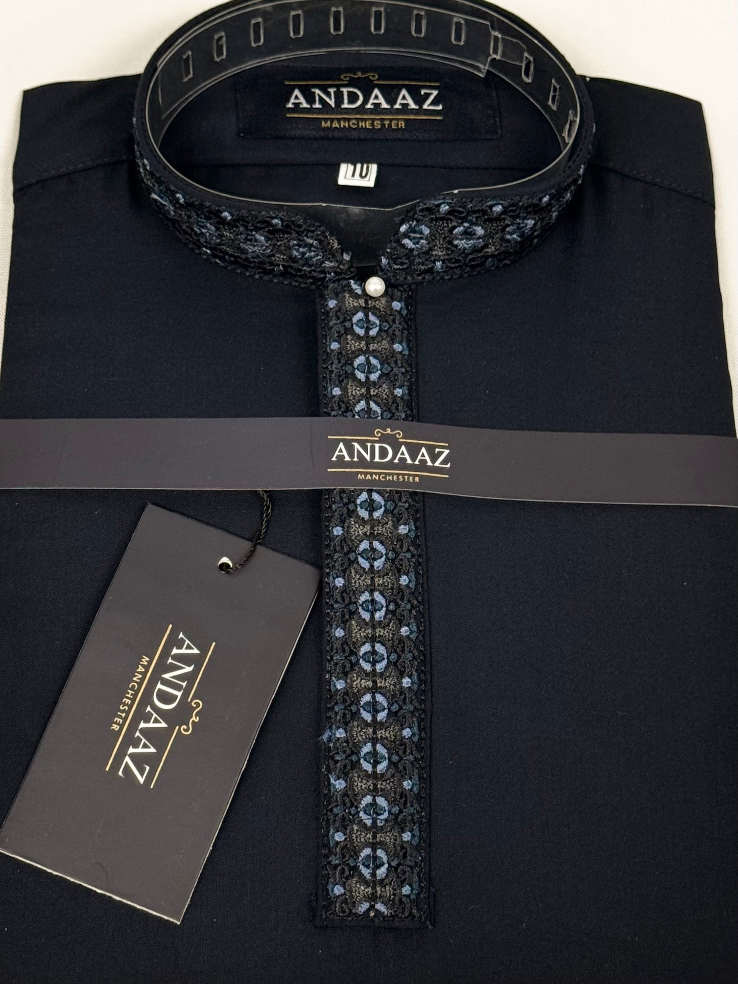 Boys Shalwar Kameez Rose Navy Placket