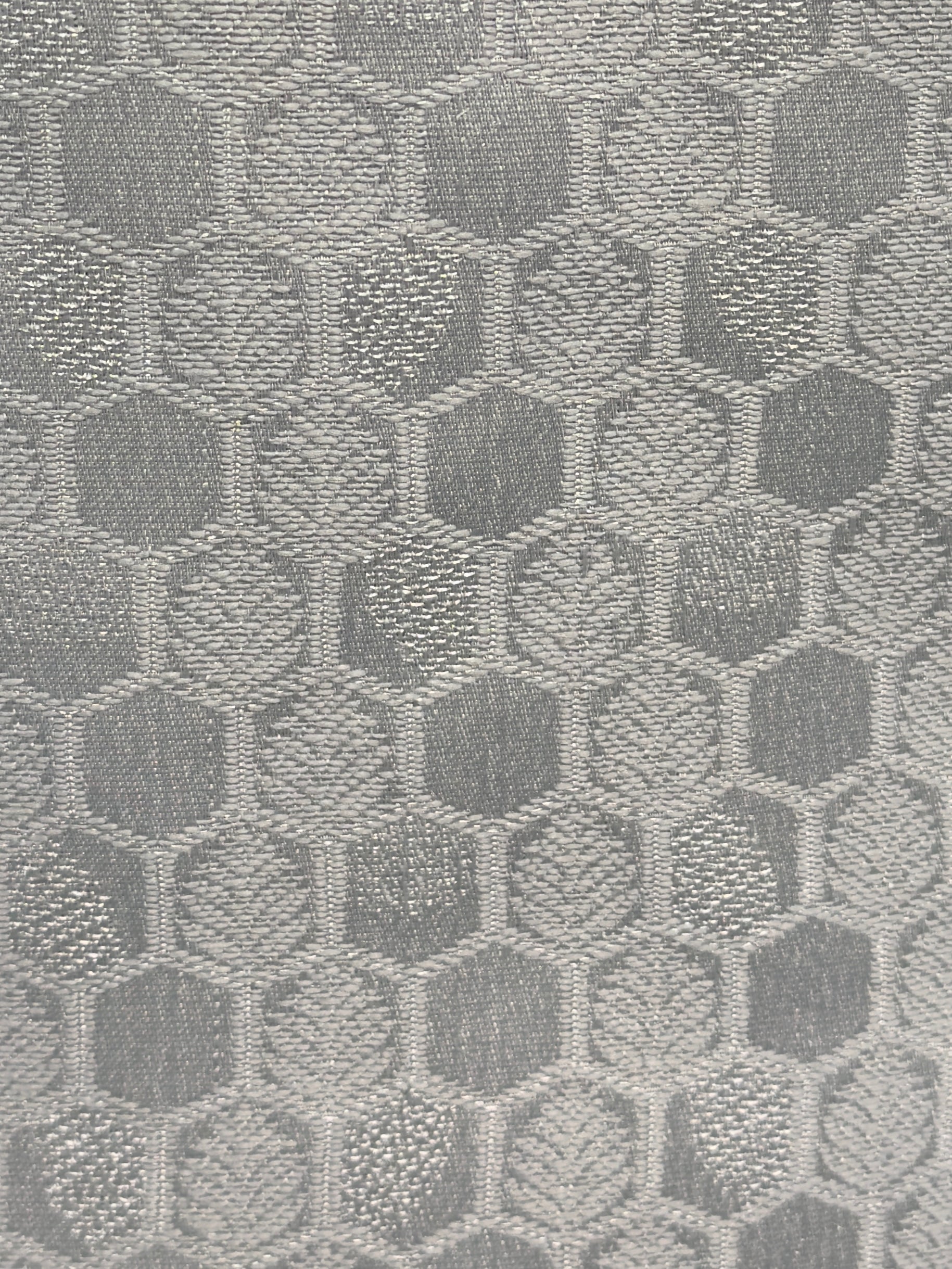 Light Aqua Hex Design Jamawar Waistcoat Close Up
