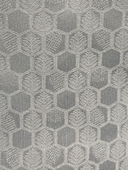Light Aqua Hex Design Jamawar Waistcoat Close Up
