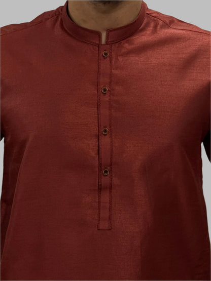 Masala_Red_Plain_Silky_Close_Up