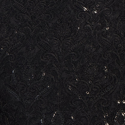 Men's Black Sequin Tropic Premium Waistcoat