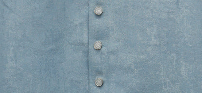 Men's Pastel Blue Stone Print Design Jamawar Waistcoat Fabric