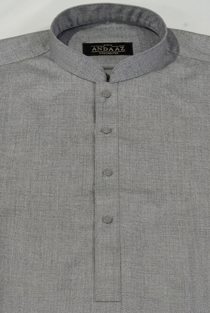 Men's Shalwar Kameez Merino Wool Light Grey