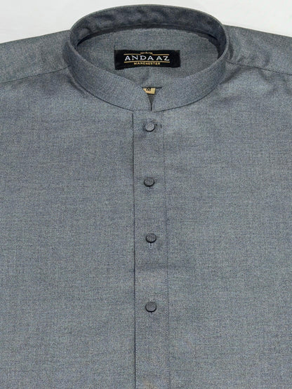 Men's Shalwar Kameez Merino Wool Blended Winter Material - Light Grey