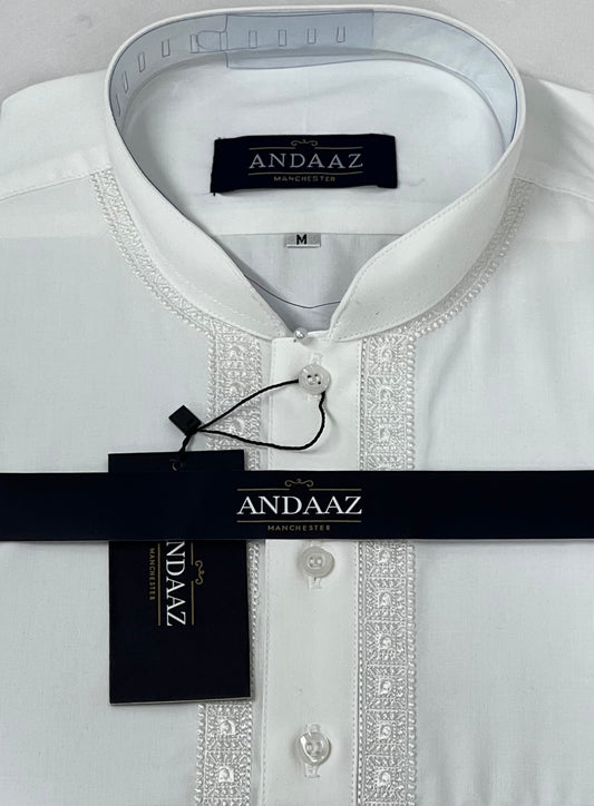 Off White Piyala Embroidery