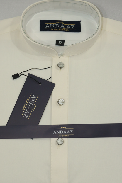 Premium Shalwar Kameez Plain - Cream