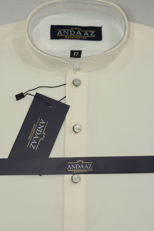 Premium Shalwar Kameez Plain - Cream