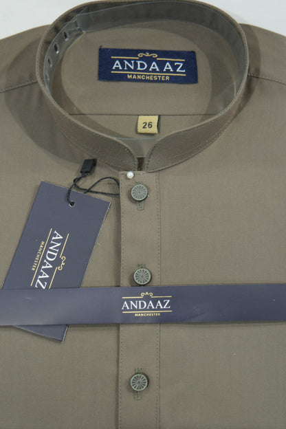 Premium Shalwar Kameez Plain - Khaki