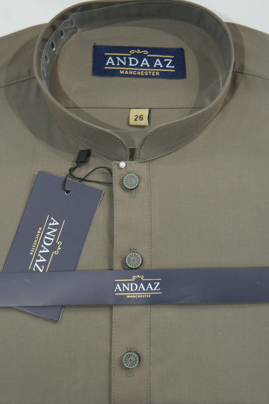Premium Shalwar Kameez Plain - Khaki