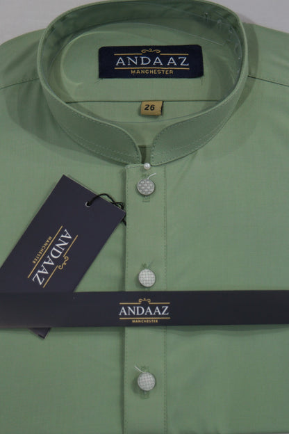 Premium Shalwar Kameez Plain - Matcha Green