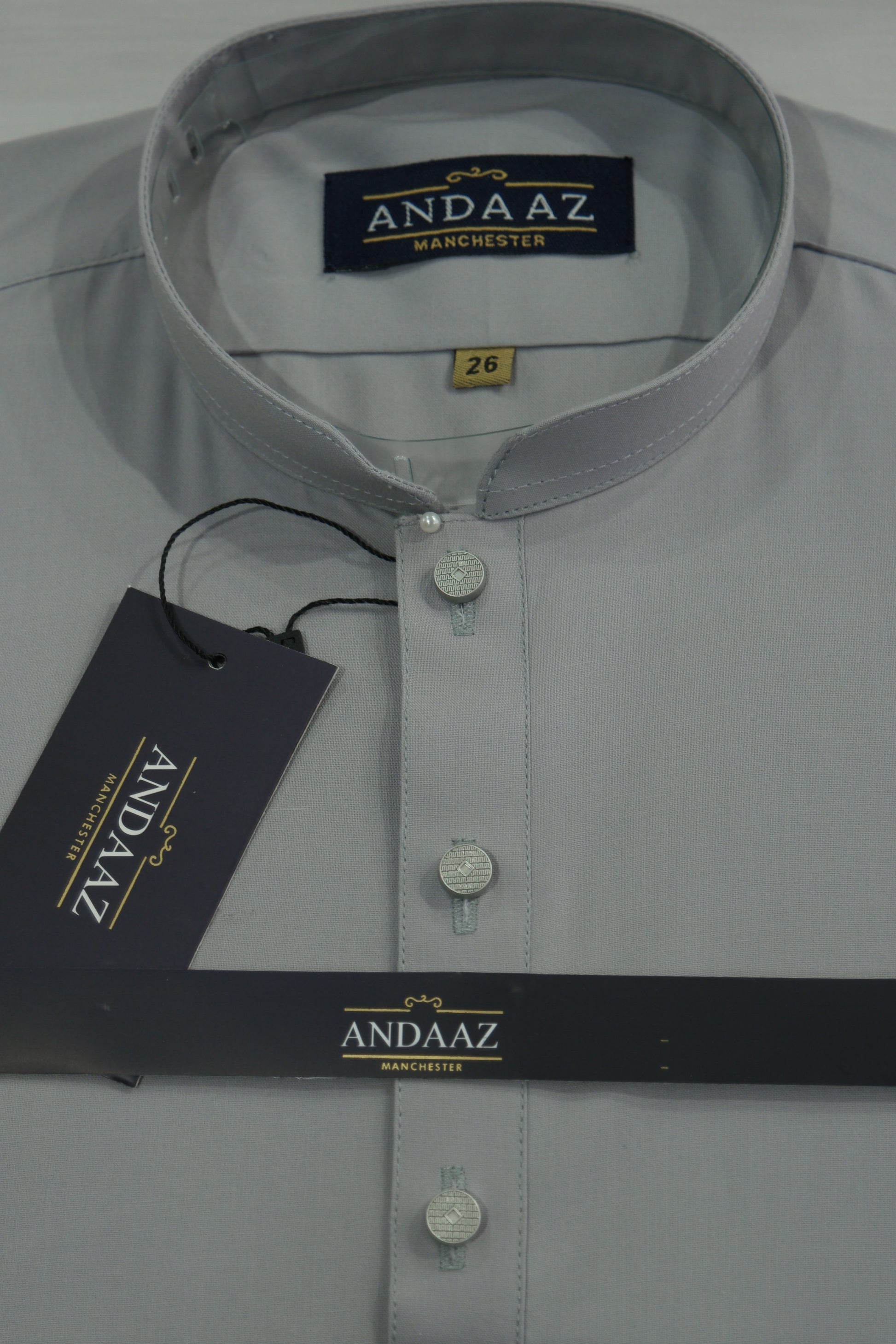 Premium Shalwar Kameez Plain - Powder Grey