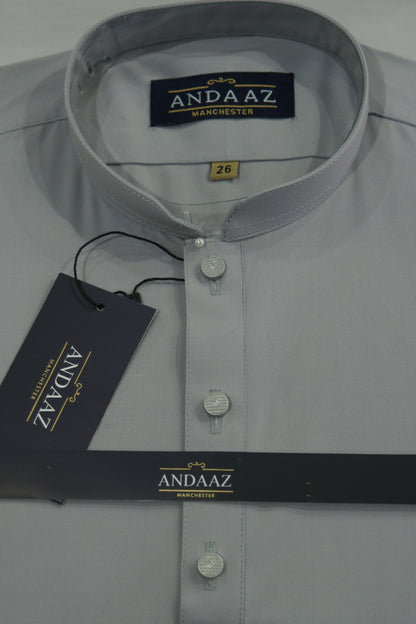 Premium Shalwar Kameez Plain - Powder Grey