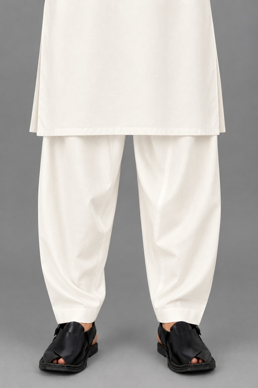Premium Off White Shalwar