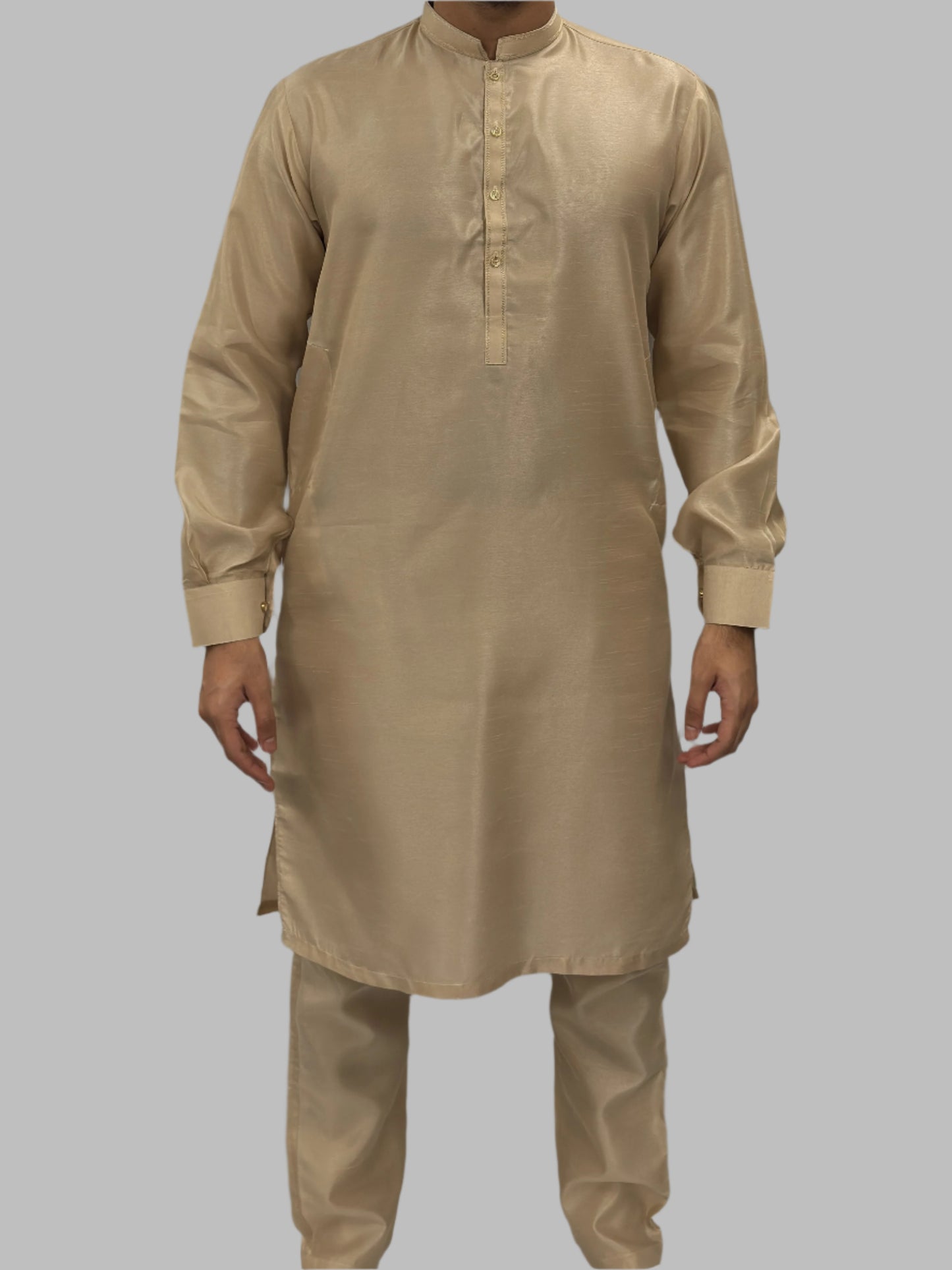 Sand_Beige_Plain_Silky_Front_View
