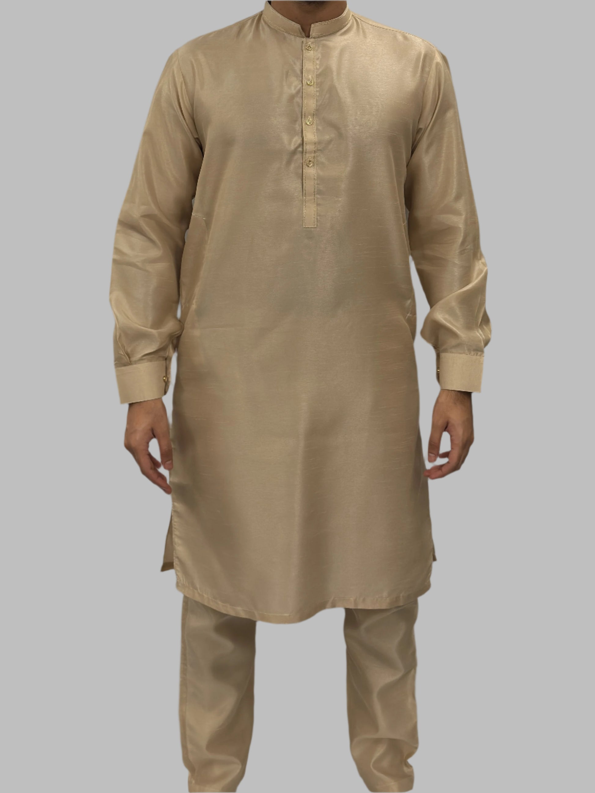 Sand_Beige_Plain_Silky_Front_View