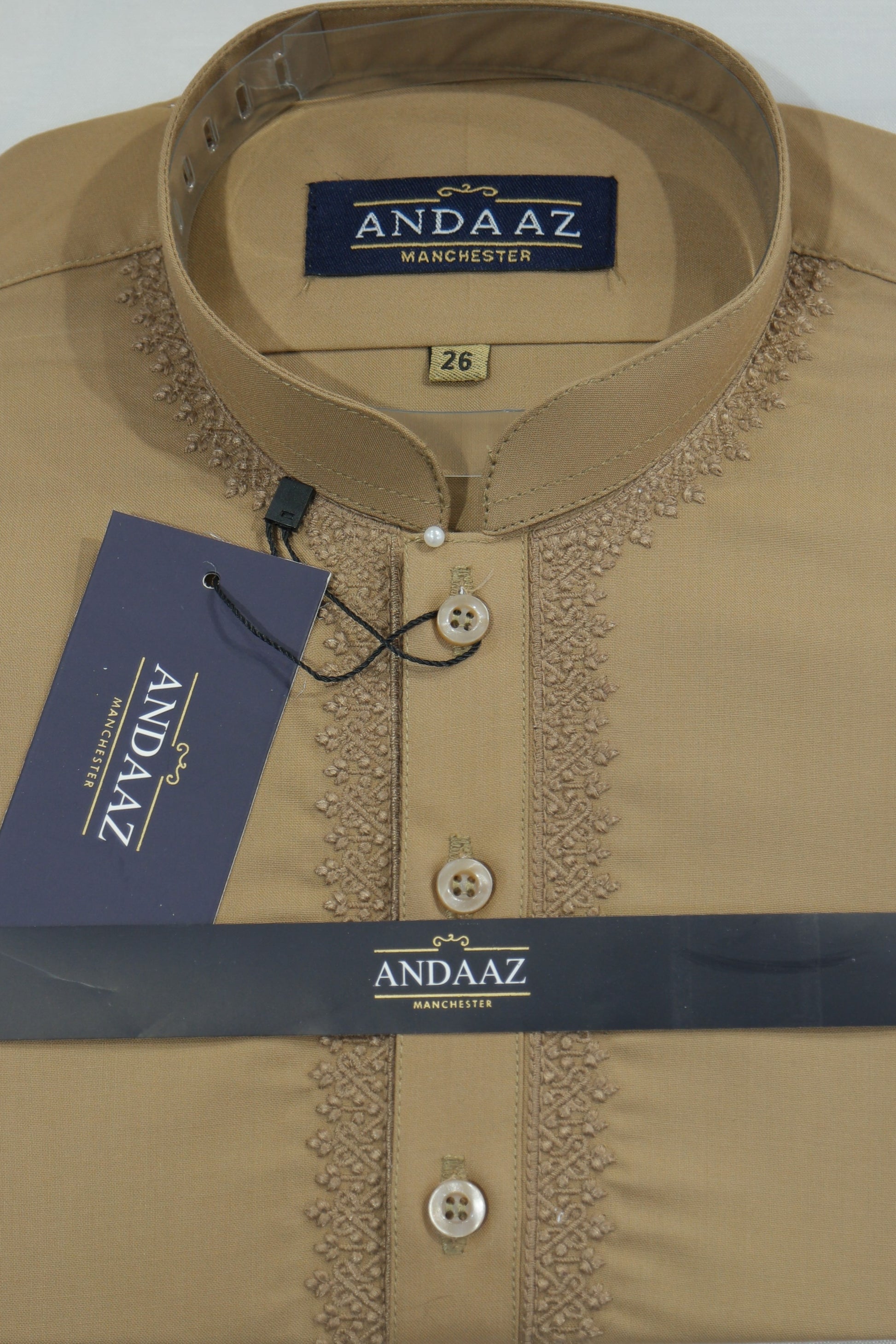Shalwar Kameez Caramel Piyala Embroidery