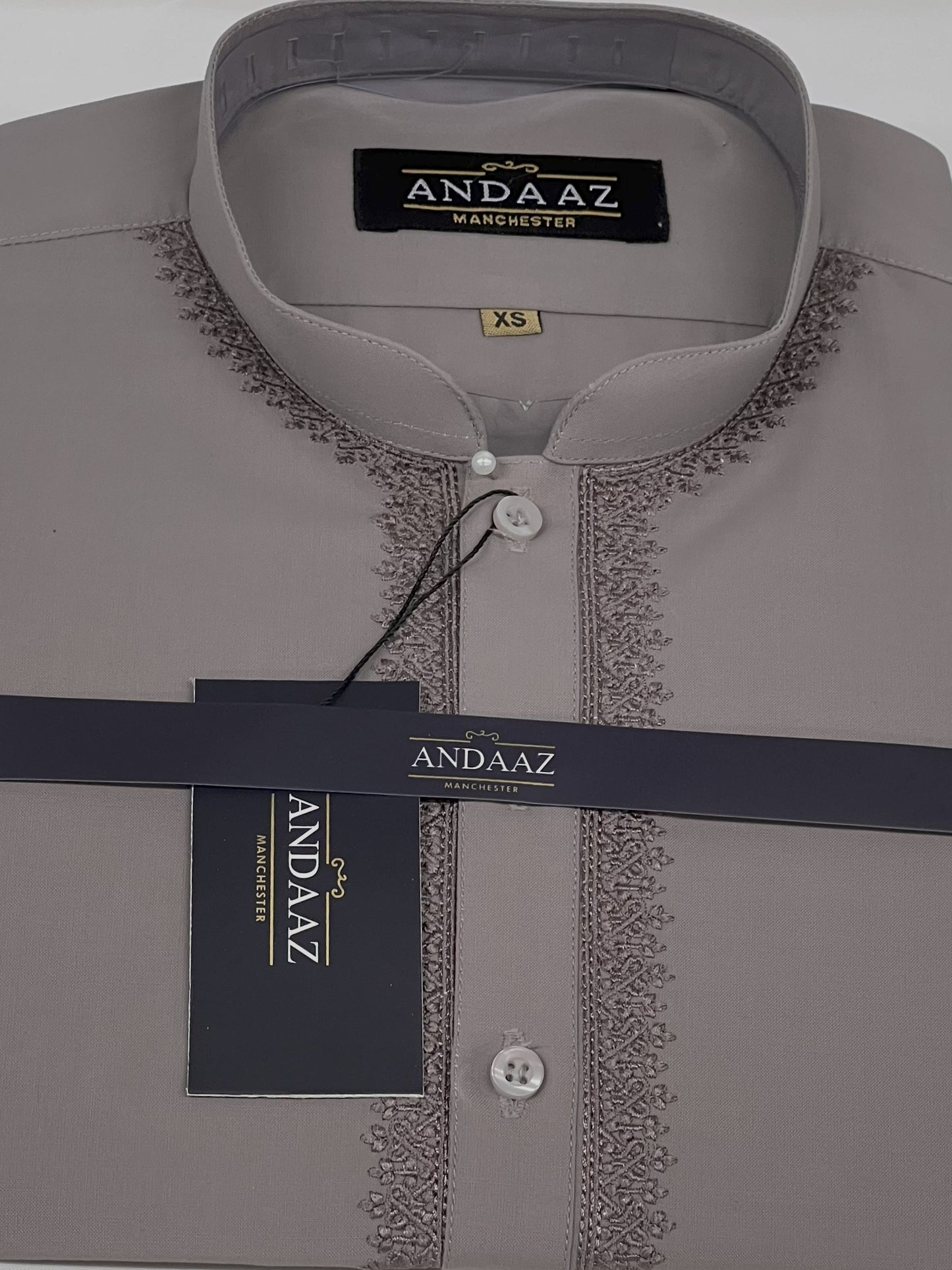 Boys Shalwar Kameez Clay with Piyala Embroidery