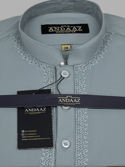 Shalwar Kameez Duck Egg Blue Piyala Embroidery