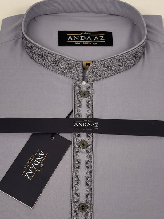 Shalwar Kameez Light Purple Multi Colour Split Placket Embroidery