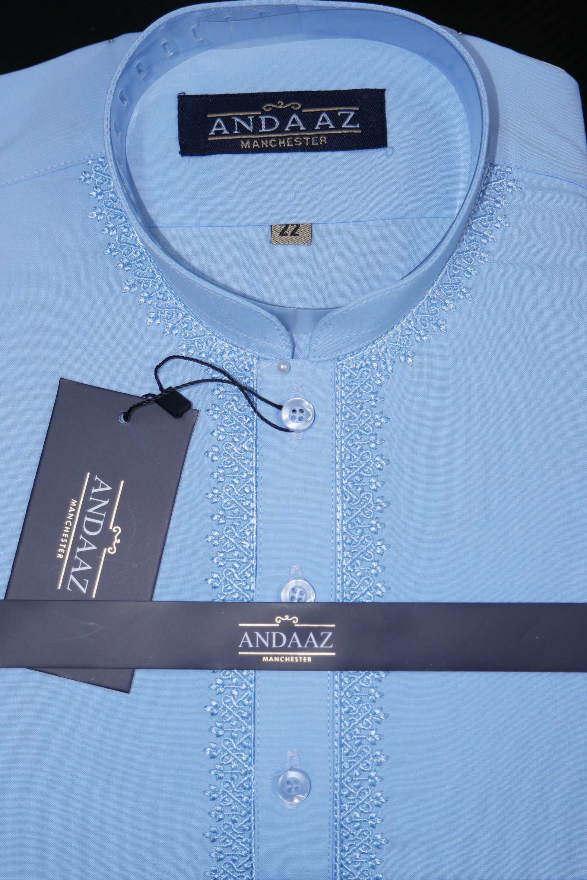 Shalwar Kameez Uniform Blue Piyala Embroidery